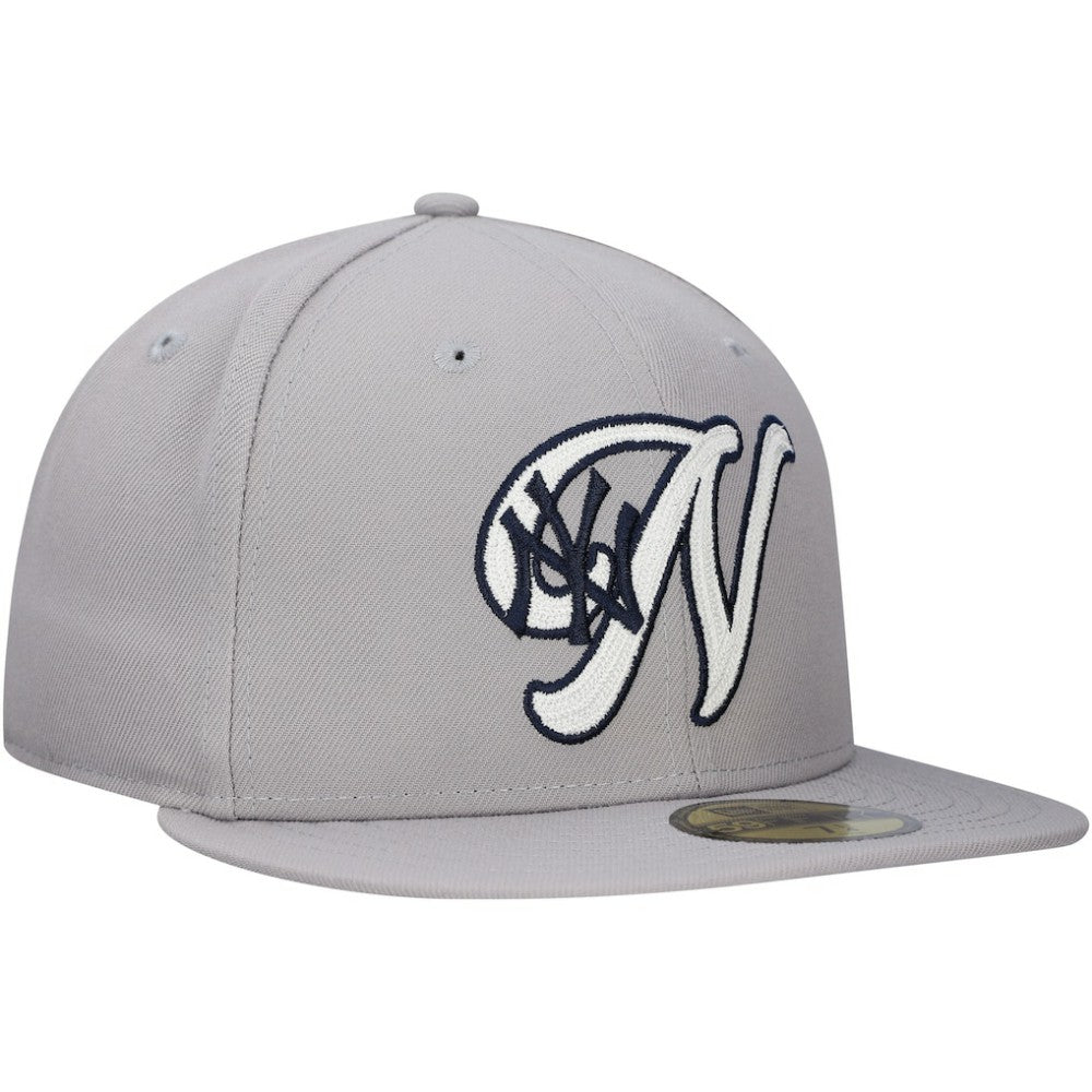New York Yankees  Duo Logo 2.0 59FIFTY Fitted Hat Gray | New Era