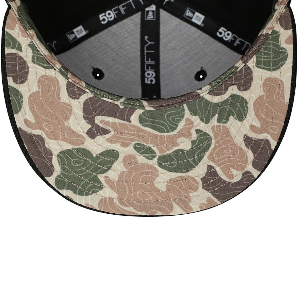 Chicago White Sox Troop Chant Camo Undervisor 59FIFTY Fitted Hat Black | New Era