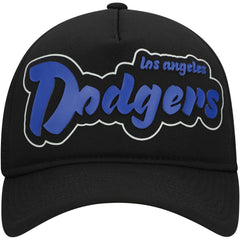 Los Angeles Dodgers Retro Bold A-Frame Trucker 9FORTY Adjustable Hat Black | New Era