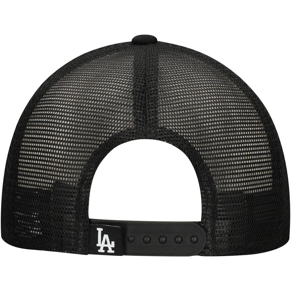 Los Angeles Dodgers Retro Bold A-Frame Trucker 9FORTY Adjustable Hat Black | New Era