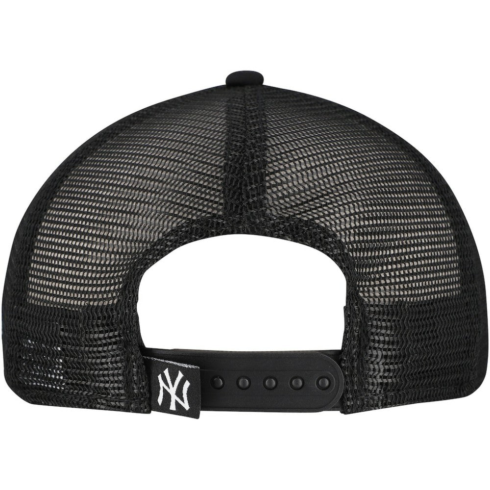 New York Yankees Retro Bold A-Frame Trucker 9FORTY Adjustable Hat Black | New Era