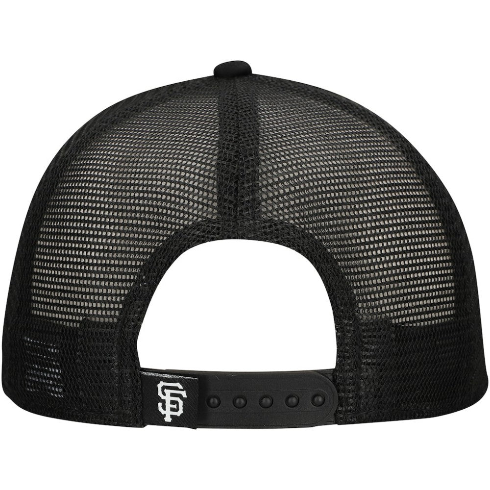 San Francisco Giants Retro Bold A-Frame Trucker 9FORTY Adjustable Hat Black | New Era