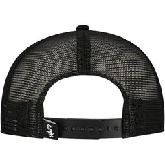 Chicago White Sox Retro Bold A-Frame Trucker 9FORTY Adjustable Hat Black | New Era