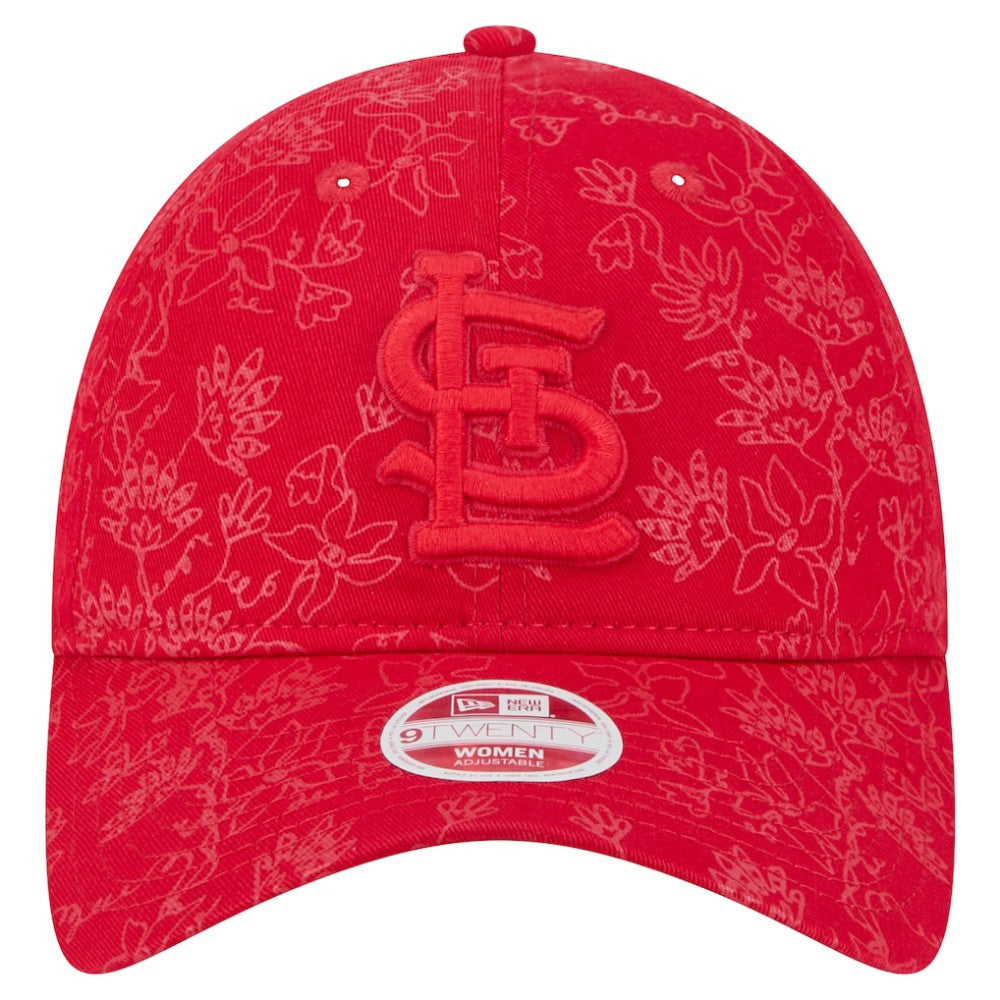 St. Louis Cardinals Women's Tonal Floral 9TWENTY Adjustable Hat Red | New Era