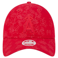 Los Angeles Angels Women's Tonal Floral 9TWENTY Adjustable Hat Red | New Era