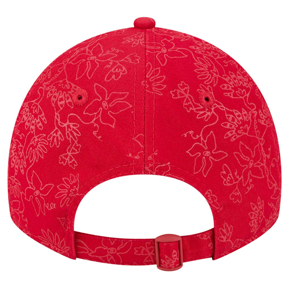 Los Angeles Angels Women's Tonal Floral 9TWENTY Adjustable Hat Red | New Era