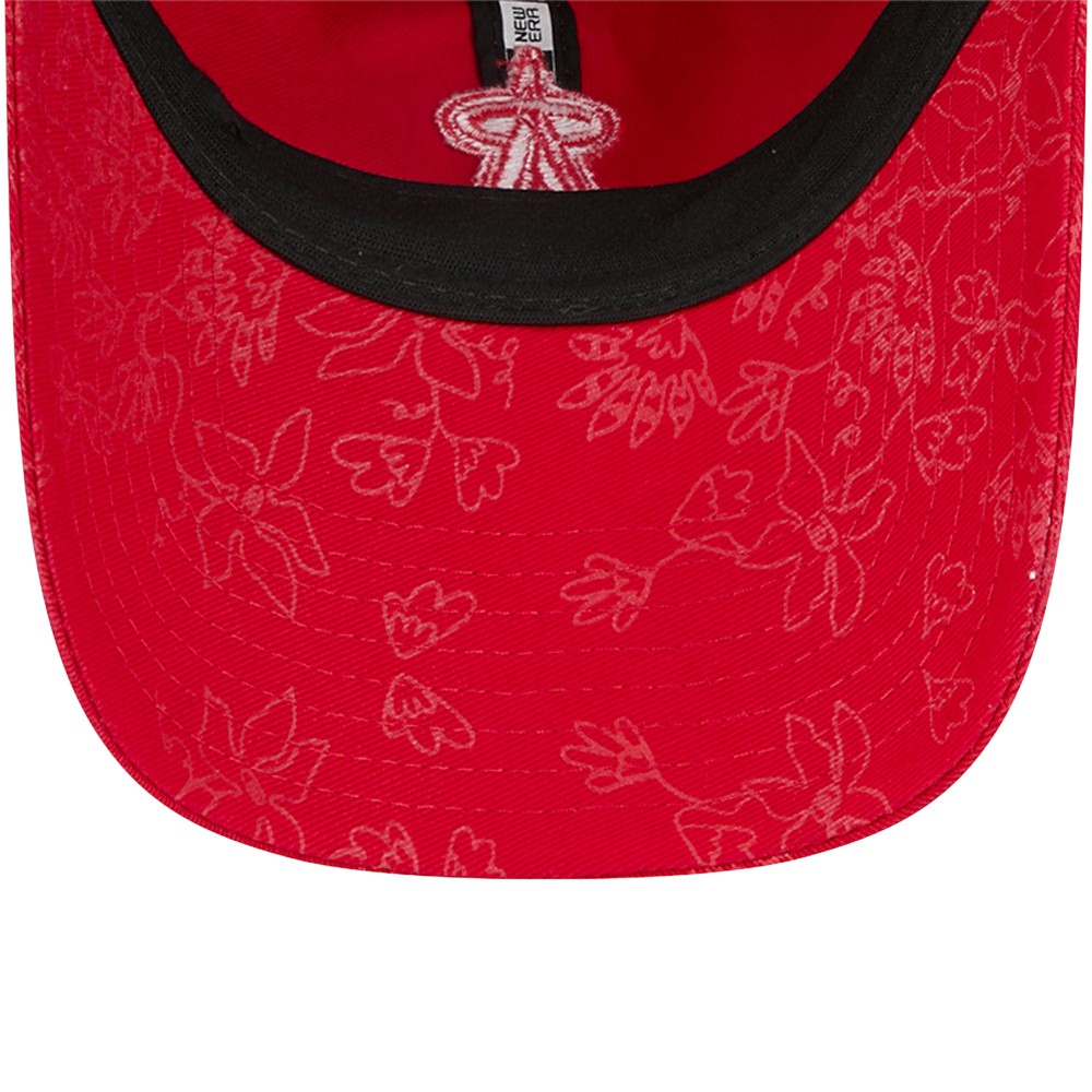 Los Angeles Angels Women's Tonal Floral 9TWENTY Adjustable Hat Red | New Era