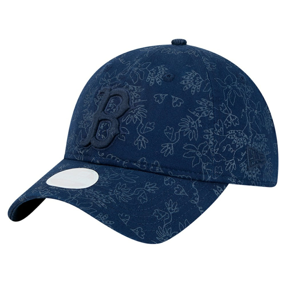 Boston Red Sox Women's Tonal Floral 9TWENTY Adjustable Hat Navy | New Era