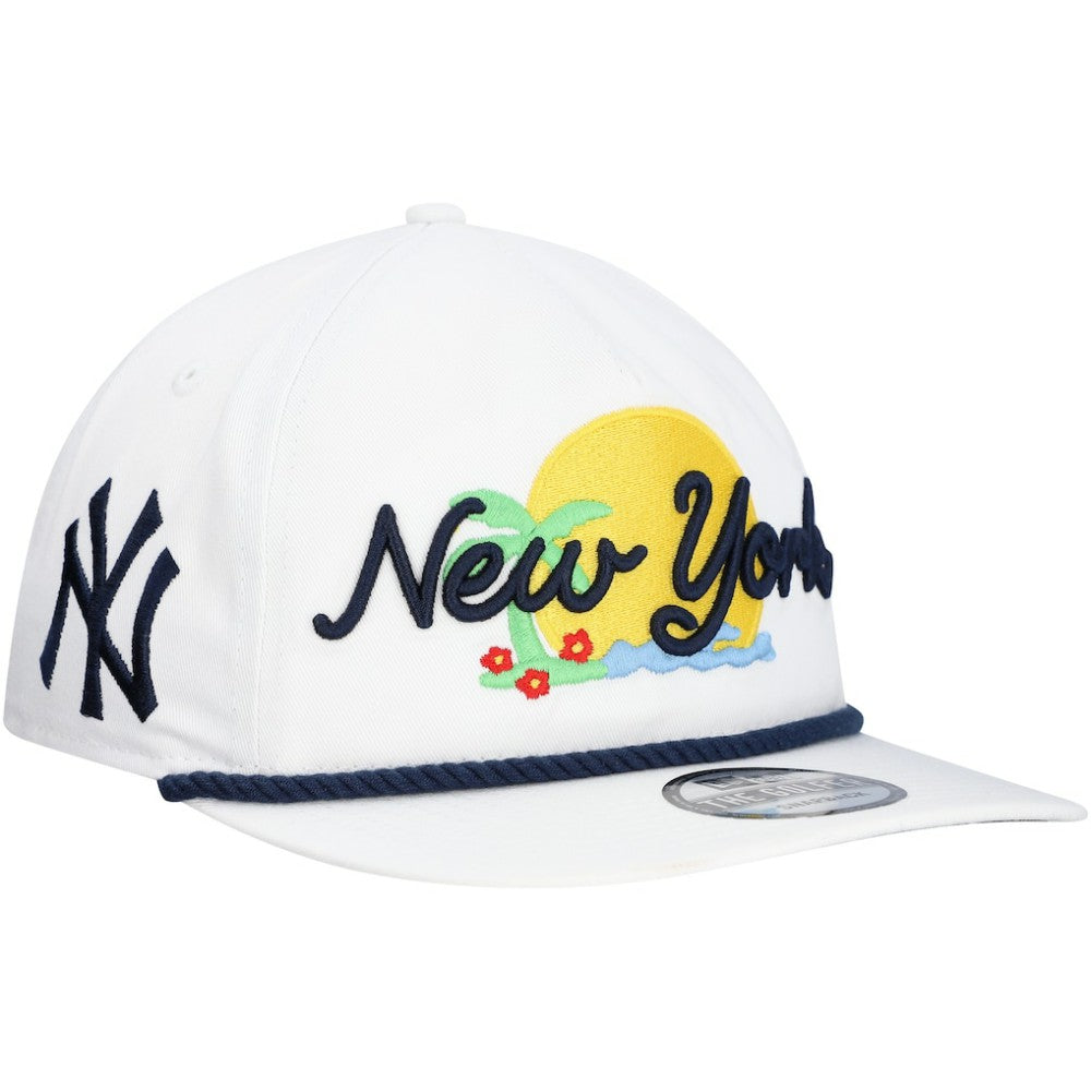 New York Yankees Paradise Golfer Adjustable Hat White | New Era
