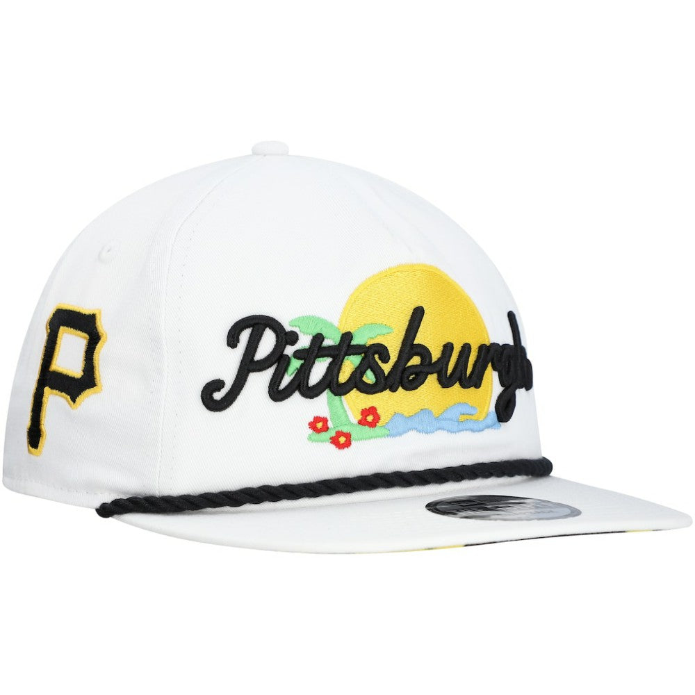 Pittsburgh Pirates Paradise Golfer Adjustable Hat White | New Era
