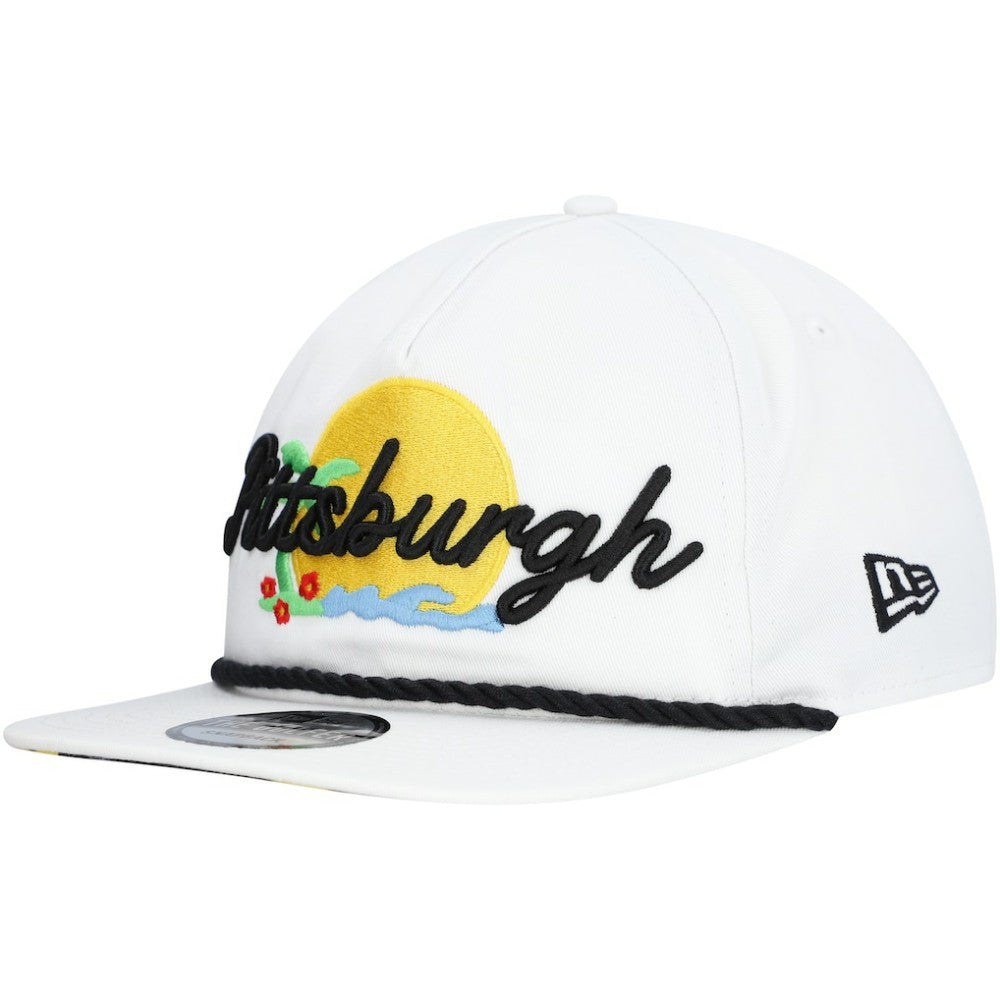 Pittsburgh Pirates Paradise Golfer Adjustable Hat White | New Era
