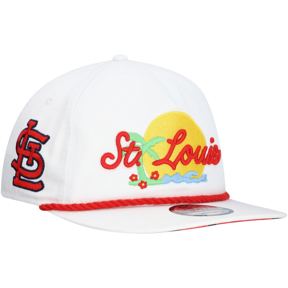 St. Louis Cardinals Paradise Golfer Adjustable Hat White | New Era