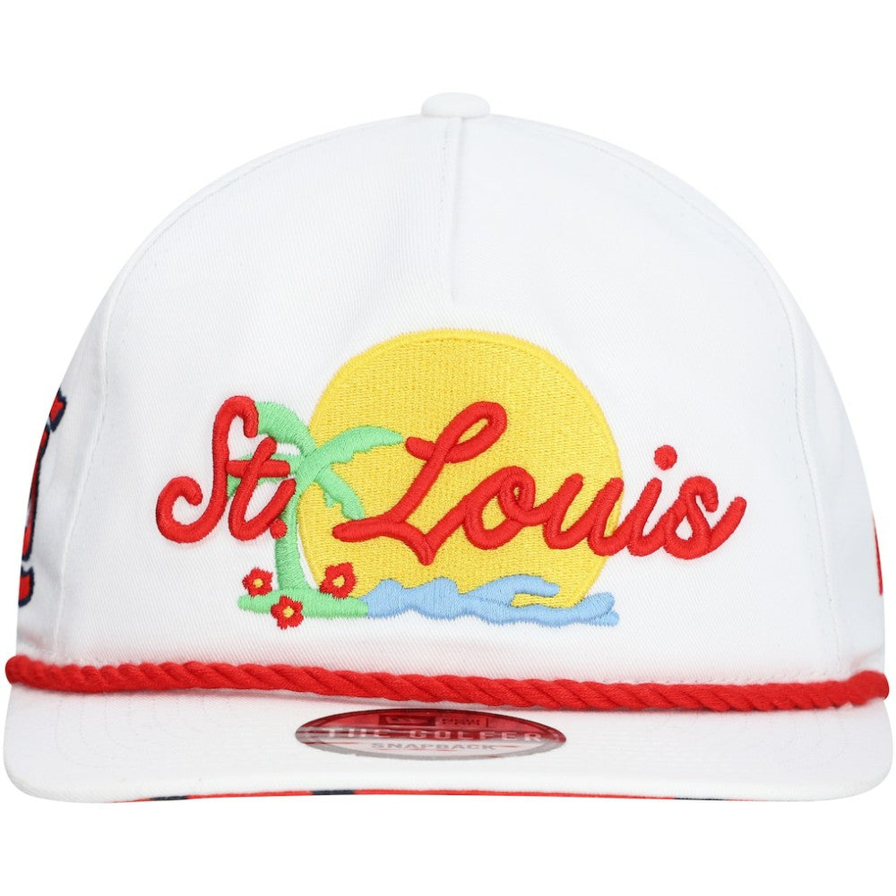 St. Louis Cardinals Paradise Golfer Adjustable Hat White | New Era