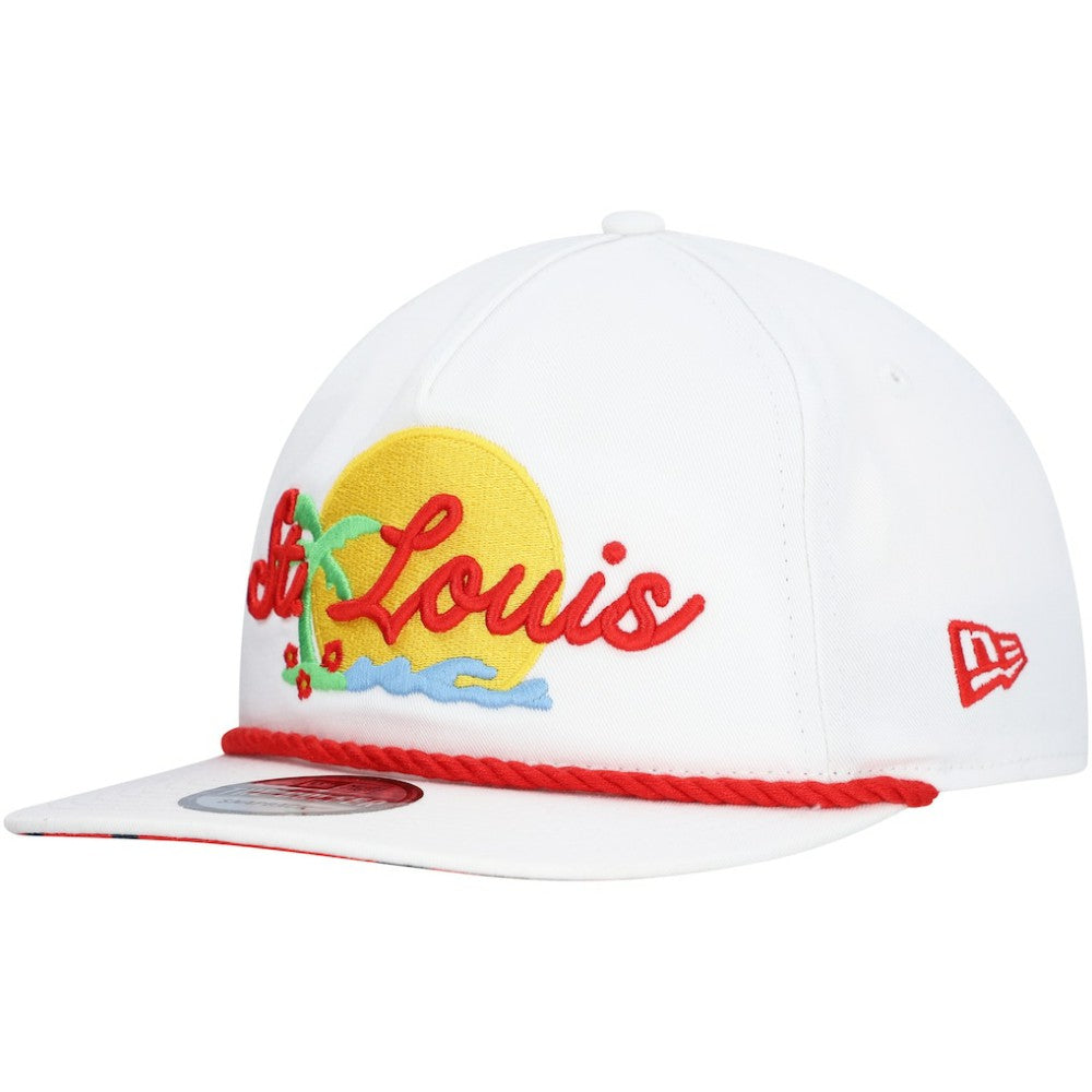 St. Louis Cardinals Paradise Golfer Adjustable Hat White | New Era