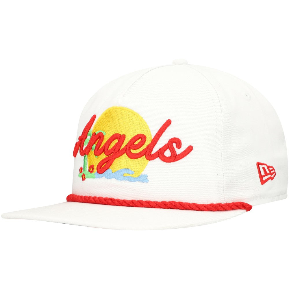 Los Angeles Angels Paradise Golfer Adjustable Hat White | New Era