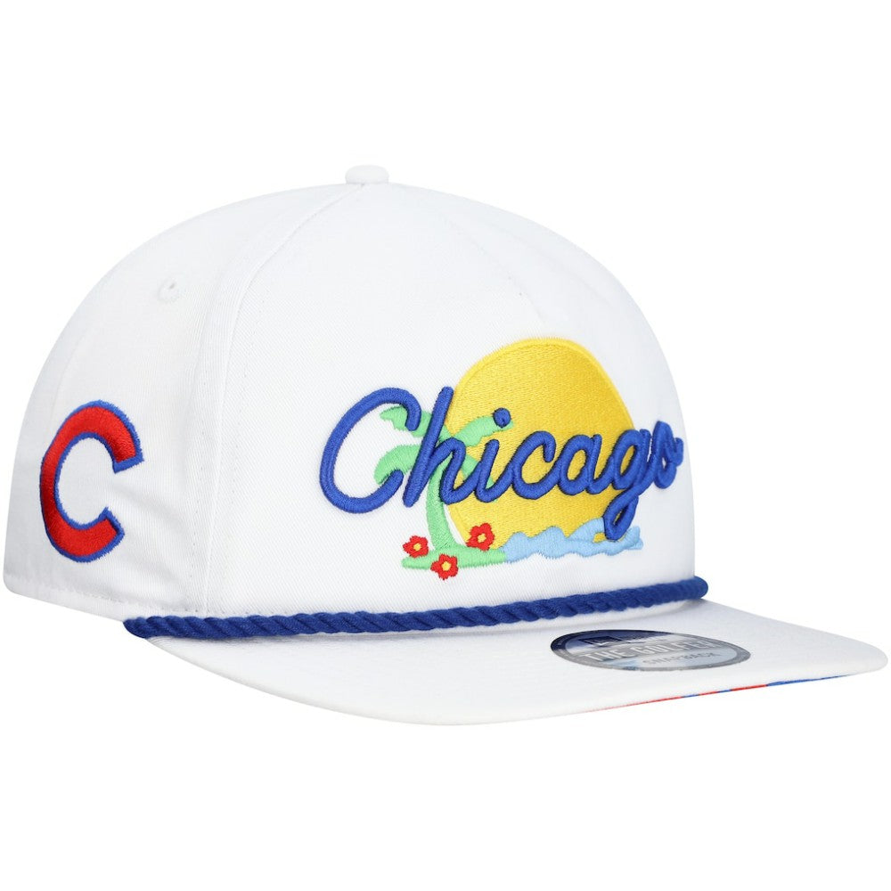 Chicago Cubs Paradise Golfer Adjustable Hat White | New Era