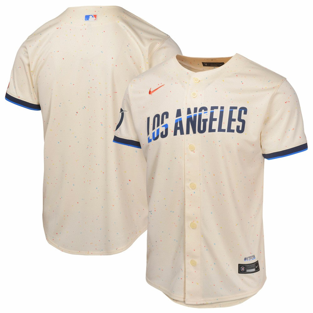 Los Angeles Dodgers Youth 2024 City Connect Limited Jersey Cream | Nike
