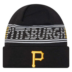 Pittsburgh Pirates Authentic Collection Cuffed Knit Hat Black | New Era