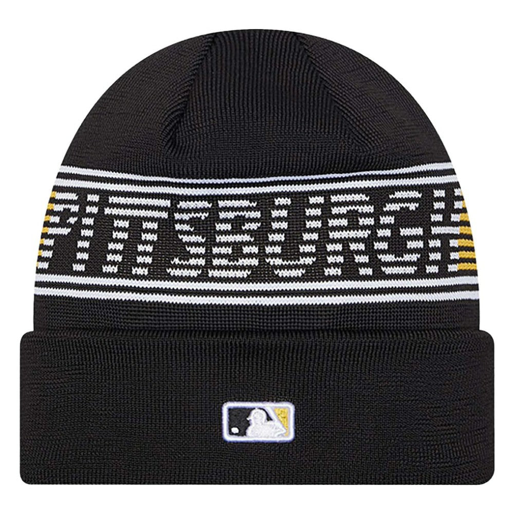 Pittsburgh Pirates Authentic Collection Cuffed Knit Hat Black | New Era