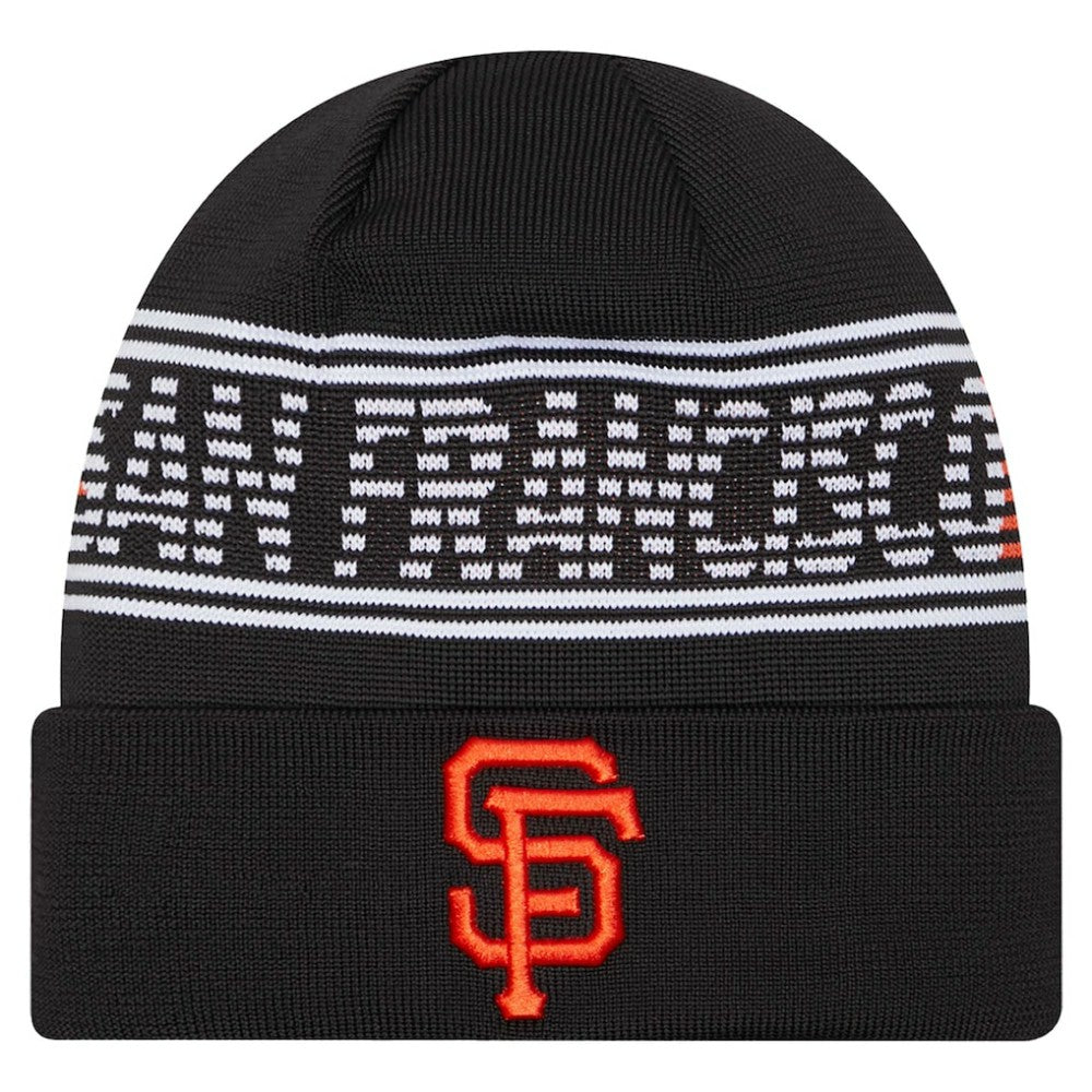 San Francisco Giants Authentic Collection Cuffed Knit Hat Black | New Era