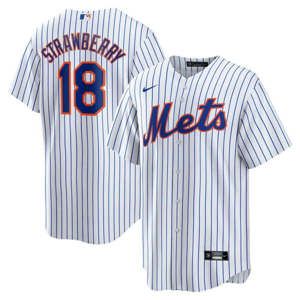 Darryl Strawberry New York Mets Home Replica Retired Player Jersey White | Nike