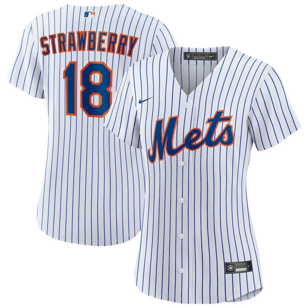 Darryl Strawberry New York Mets Women's Home Replica Player Jersey White | Nike