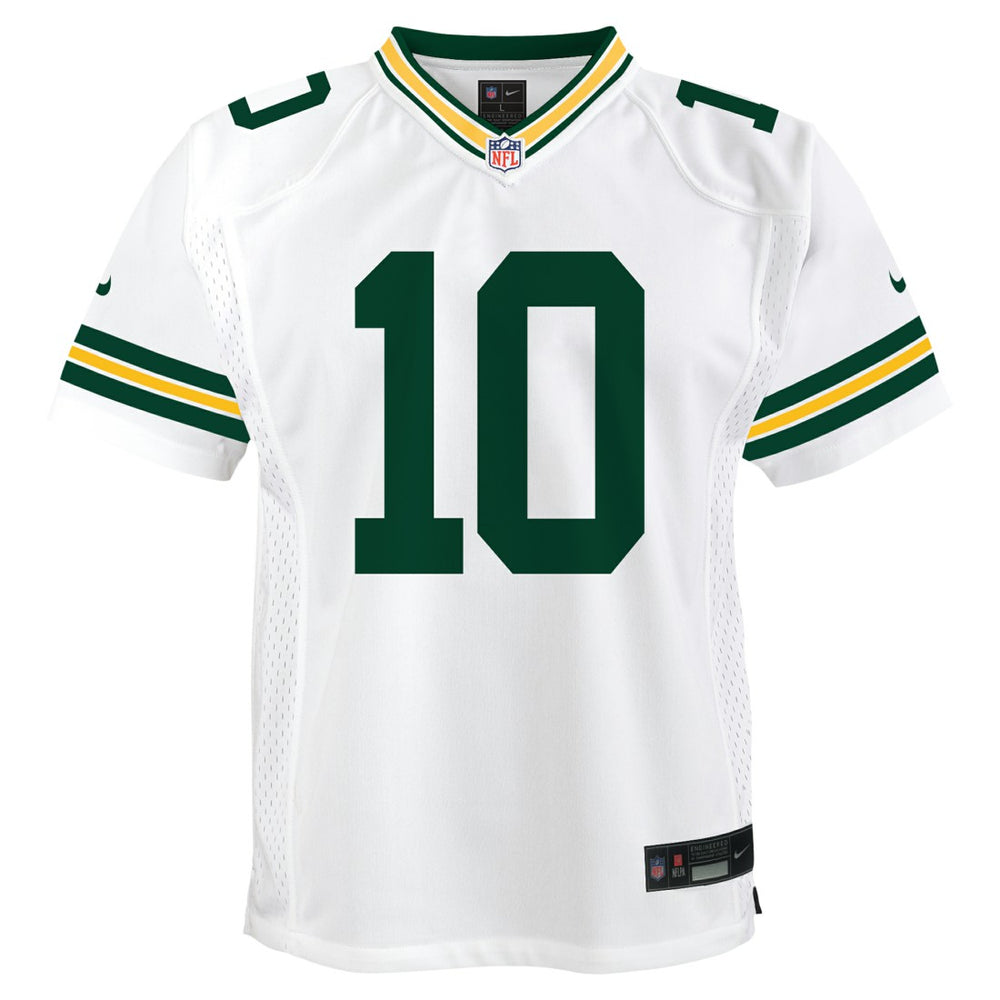 Jordan Love Green Bay Packers Youth Game Jersey - White