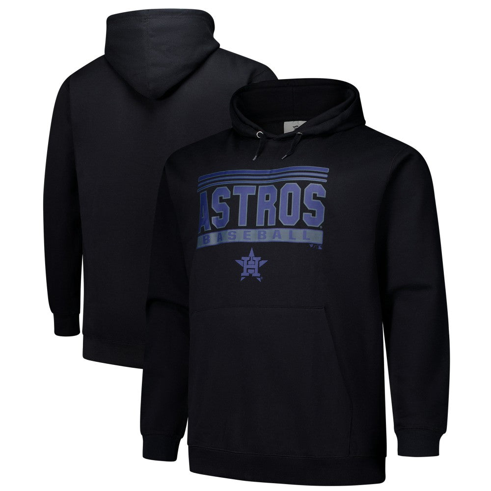 Houston Astros   Stack Fleece Pullover Hoodie Black