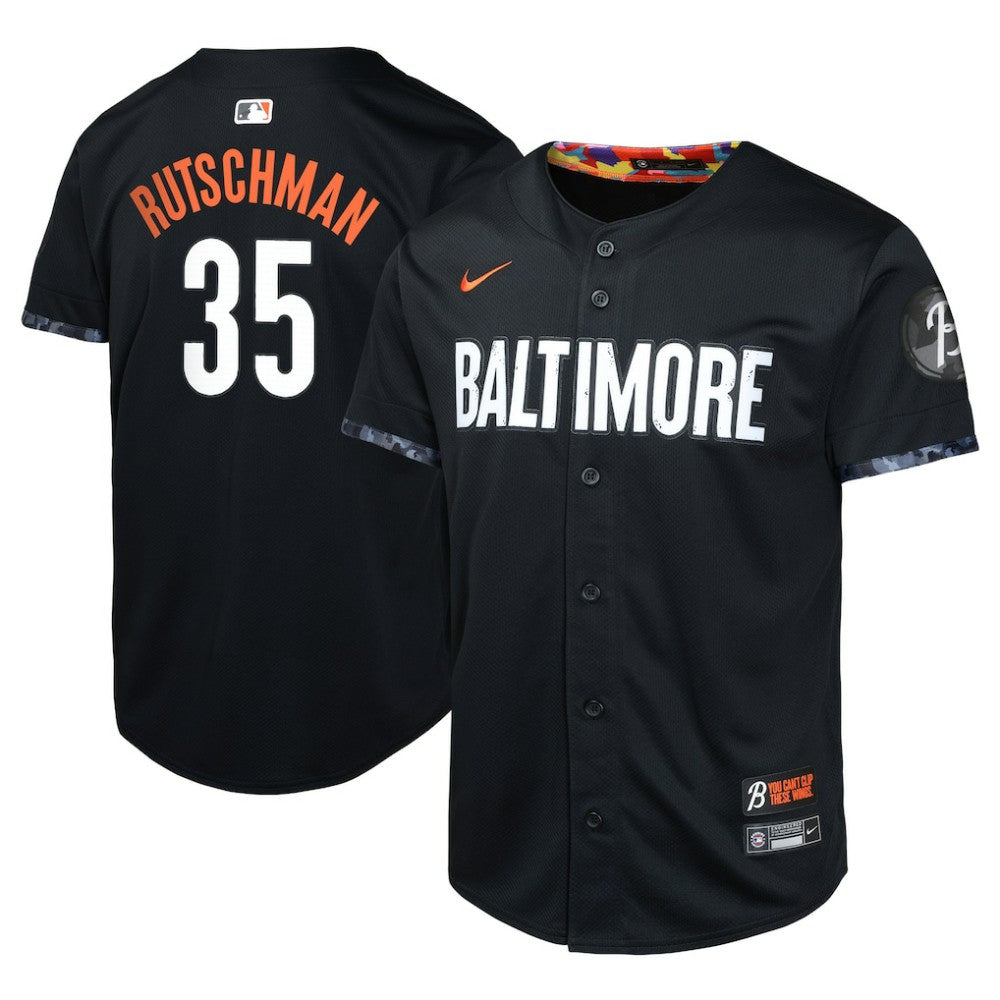 Adley Rutschman Baltimore Orioles Youth City Connect Limited Player Jersey Black | Nike