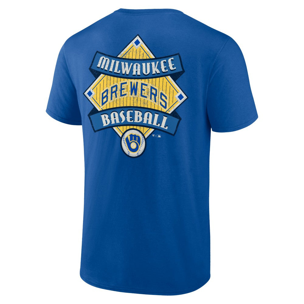 Milwaukee Brewers Cooperstown Collection Field Play T-Shirt Royal