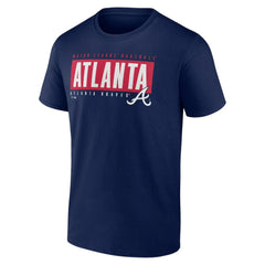 Atlanta Braves Blocked Out T-Shirt Navy