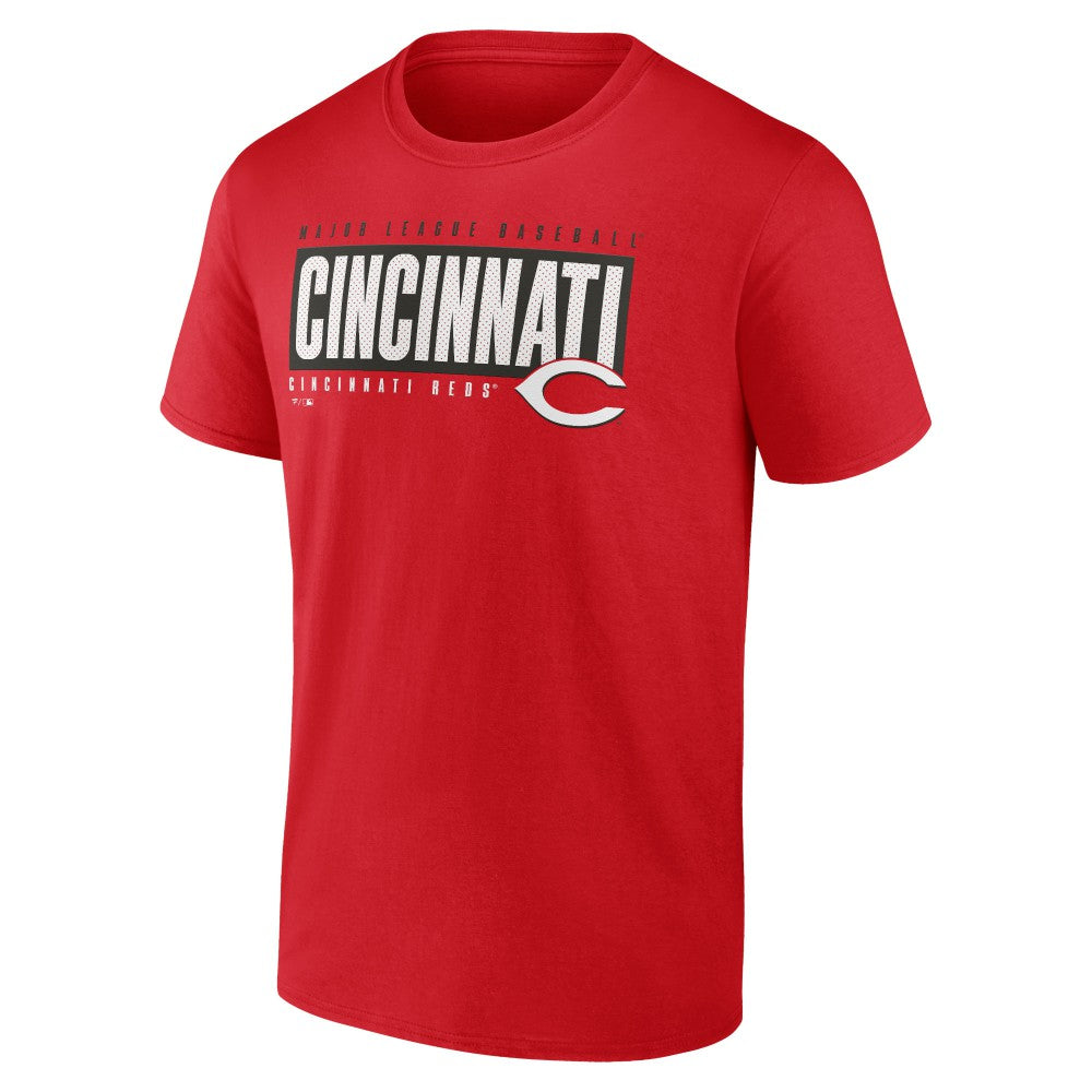 Cincinnati Reds Blocked Out T-Shirt Red