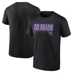 Colorado Rockies Blocked Out T-Shirt Black