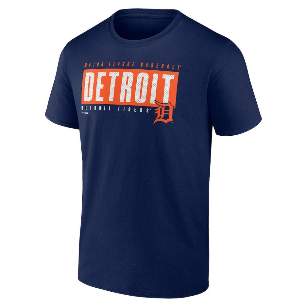 Detroit Tigers Blocked Out T-Shirt Navy