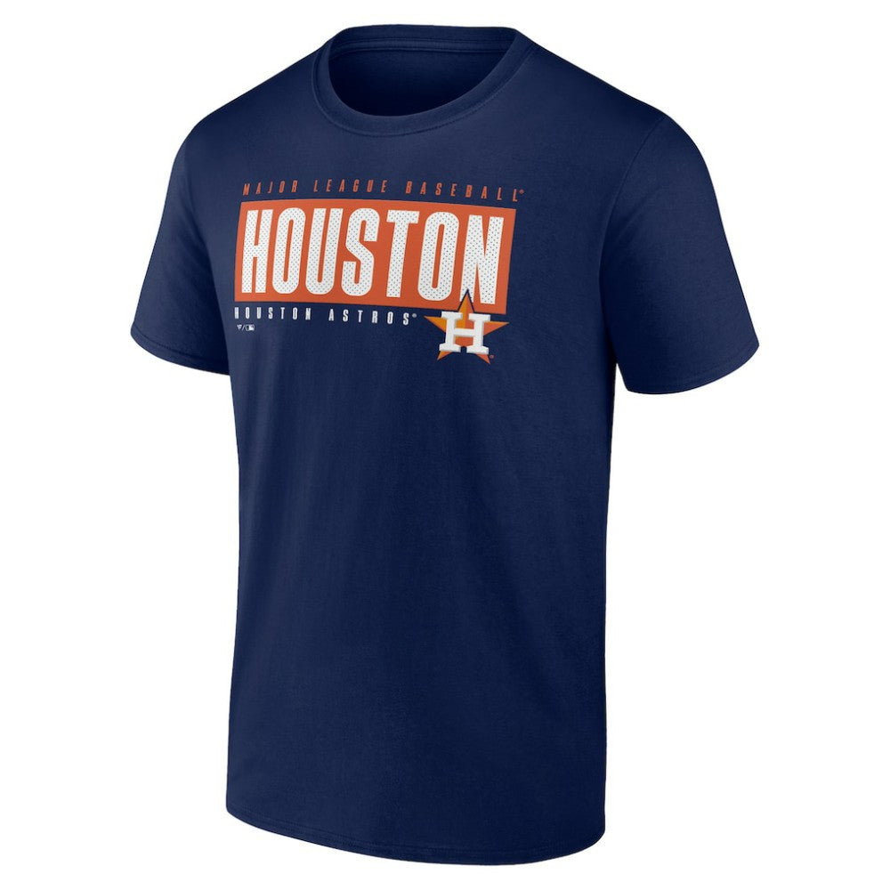 Houston Astros Blocked Out T-Shirt Navy