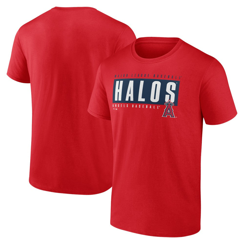 Los Angeles Angels Blocked Out T-Shirt Red