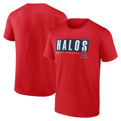 Los Angeles Angels Blocked Out T-Shirt Red
