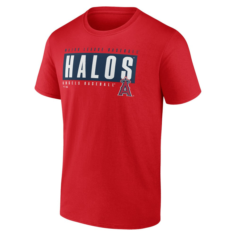 Los Angeles Angels Blocked Out T-Shirt Red