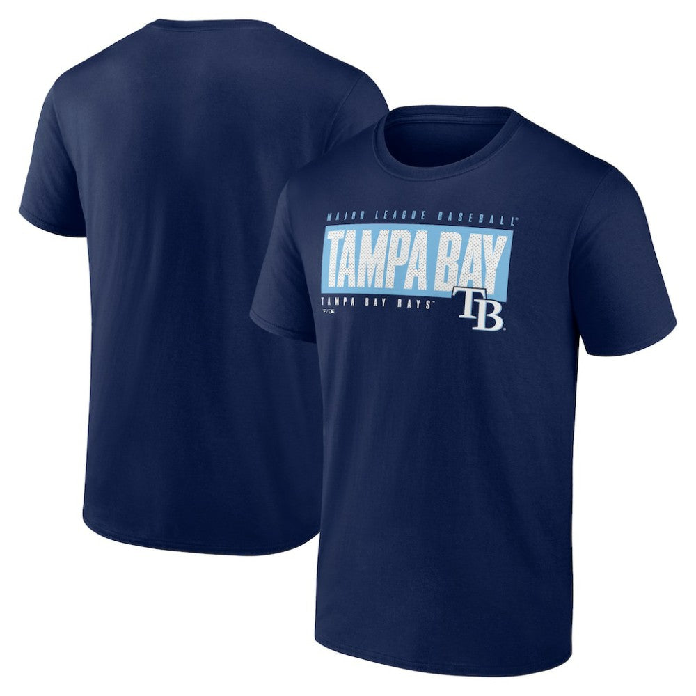 Tampa Bay Rays Blocked Out T-Shirt Navy
