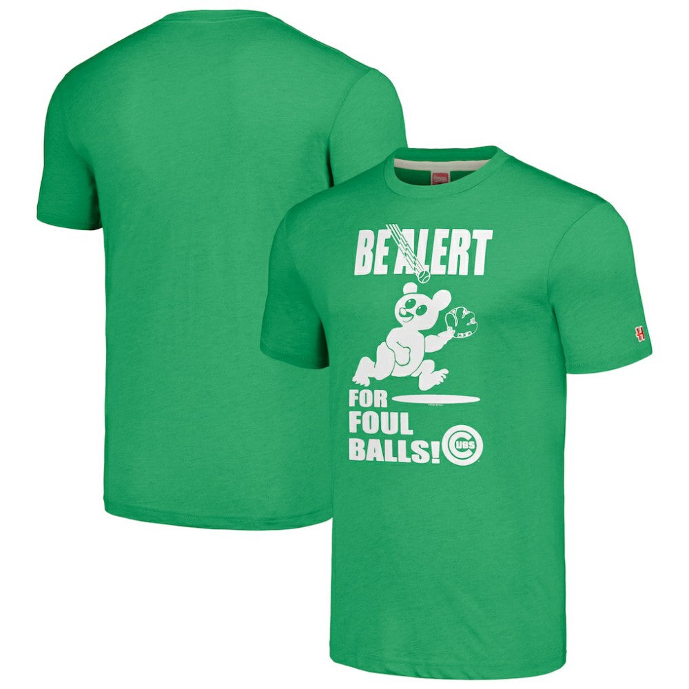 Chicago Cubs Homage Hyper Local Tri-Blend T-Shirt Green