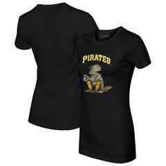 Pittsburgh Pirates Tiny Turnip Women's Triceratops T-Shirt Black