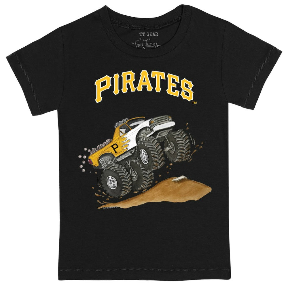 Pittsburgh Pirates Tiny Turnip Youth Monster Truck T-Shirt Black