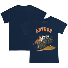 Houston Astros Tiny Turnip Youth Monster Truck T-Shirt Navy