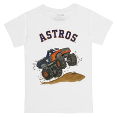 Houston Astros Tiny Turnip Youth Monster Truck T-Shirt White