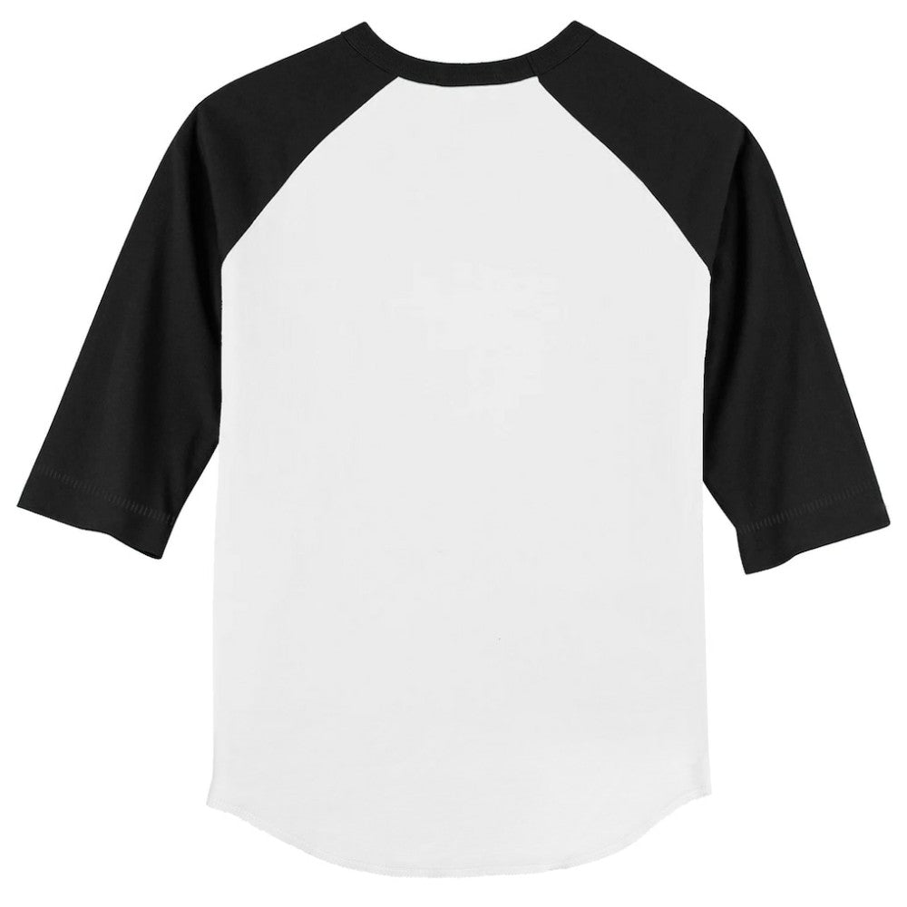 Pittsburgh Pirates Tiny Turnip Youth Triceratops 3/4-Sleeve Raglan T-Shirt White/Black