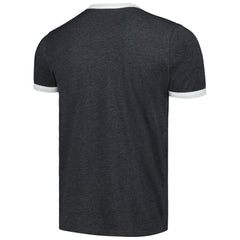 Chicago White Sox Majestic Threads Ringer Tri-Blend T-Shirt Black