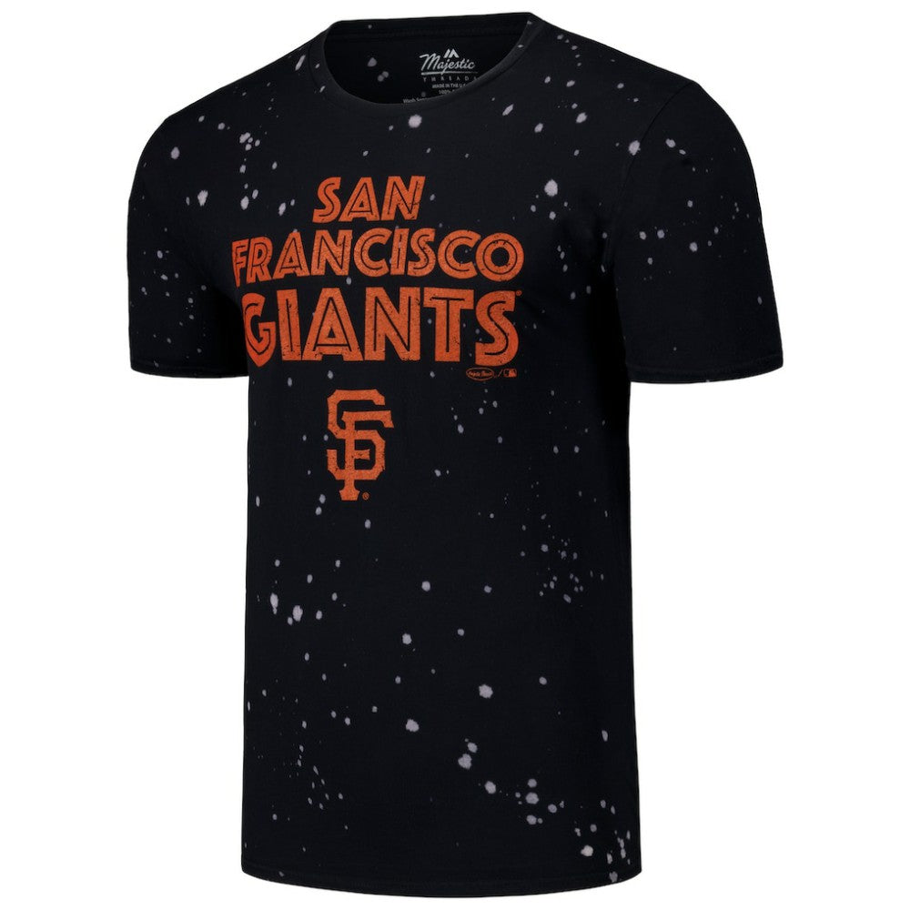 San Francisco Giants Majestic Threads Splatter T-Shirt Black/White
