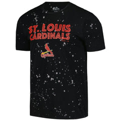 St. Louis Cardinals Majestic Threads Splatter T-Shirt Black/White