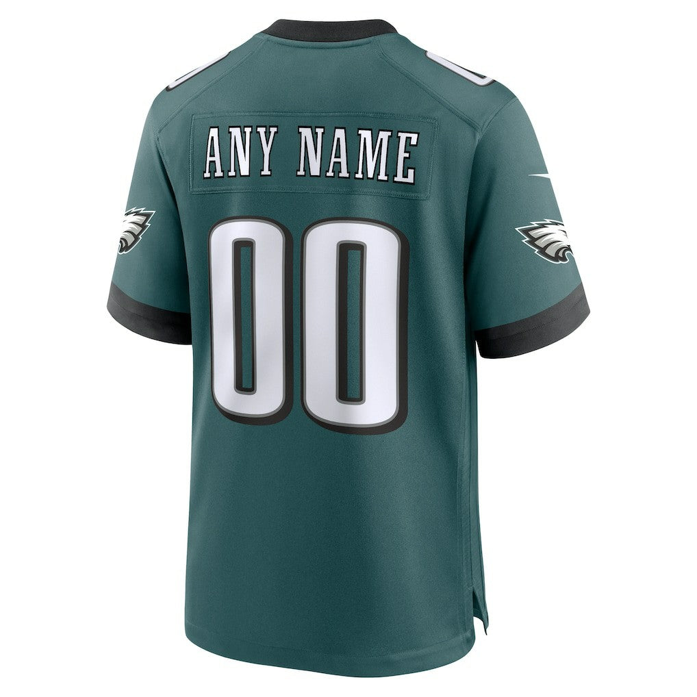 Philadelphia Eagles Custom Game Jersey - Midnight Green