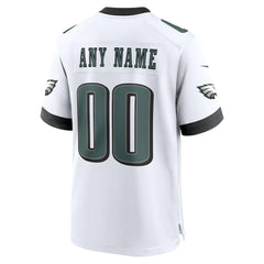 Philadelphia Eagles Custom Game Jersey - White